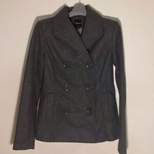 Rampage Grey Peacoat | Size S | Tailored | Office | Holiday |‎ Fall Coats
